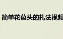 简单花苞头的扎法视频（花苞头的扎法视频）