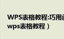 WPS表格教程:巧用函数轻松实现合理分班（wps表格教程）