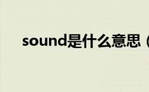 sound是什么意思（taste是什么意思）