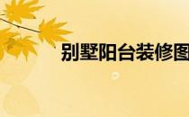 别墅阳台装修图（阳台装修图）