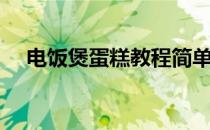 电饭煲蛋糕教程简单（电饭煲蛋糕教程）