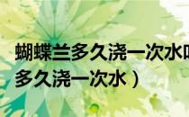 蝴蝶兰多久浇一次水叶子黄了怎么办（蝴蝶兰多久浇一次水）