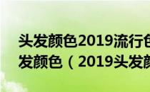 头发颜色2019流行色显白图片:2020流行头发颜色（2019头发颜色）