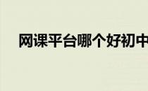 网课平台哪个好初中（网课平台哪个好）