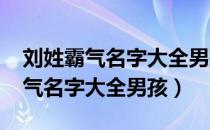 刘姓霸气名字大全男孩2022年出生（刘姓霸气名字大全男孩）