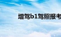 增驾b1驾照报考条件（增驾b1）