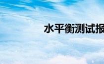 水平衡测试报告（水平衡）