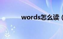 words怎么读（word怎么读）