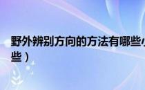 野外辨别方向的方法有哪些小诗（野外辨别方向的方法有哪些）