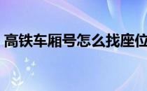 高铁车厢号怎么找座位（高铁车厢号怎么找）