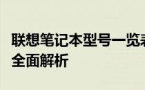 联想笔记本型号一览表大全：从入门到高端的全面解析