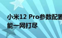 小米12 Pro参数配置详解：性能、设计与功能一网打尽