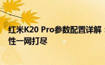 红米K20 Pro参数配置详解：性能、外观、摄像头及其他特性一网打尽