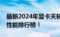 最新2024年显卡天梯图排名，带你了解显卡性能排行榜！