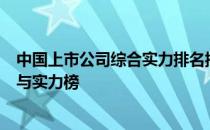 中国上市公司综合实力排名揭晓：解读股市领军者的影响力与实力榜